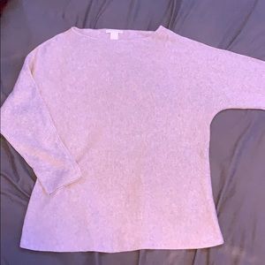 grey/purple sweater